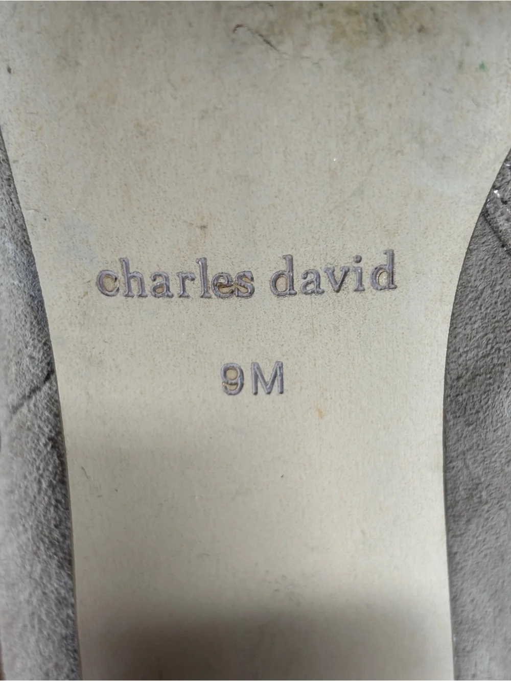Charles David Over-the-Knee Suede Boots in Light Taupe